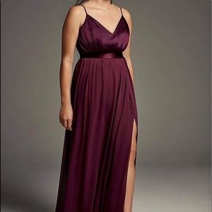 Formal burgundy dress